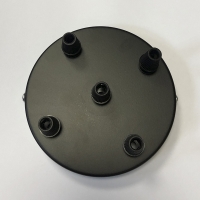 Нажмите для увеличения Потолочная пластина для светильника паук 5 выводов чёрный D120мм